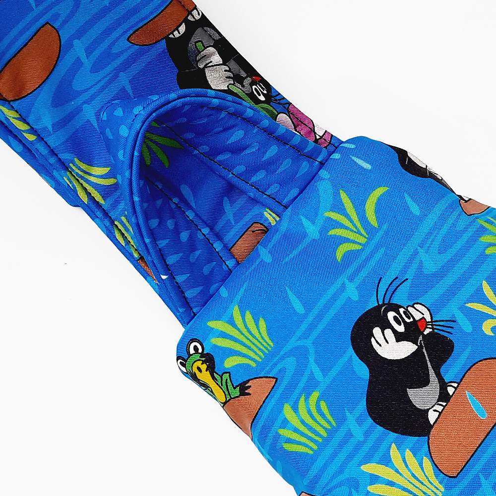 Crossbag Rucksack für Kinder Softshell Der kleine Maulwurf Regentag blau 5