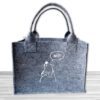 Filztasche mit Spruch Otter NÖ grau 2