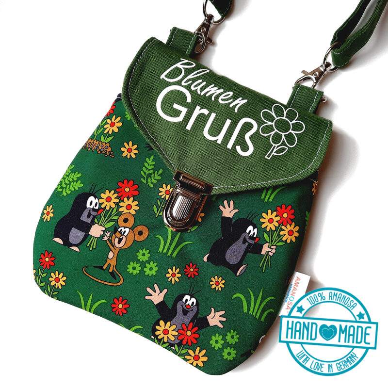 Umhängetasche Gürteltasche Tasche Maulwurf Pauli Blumengruß 1