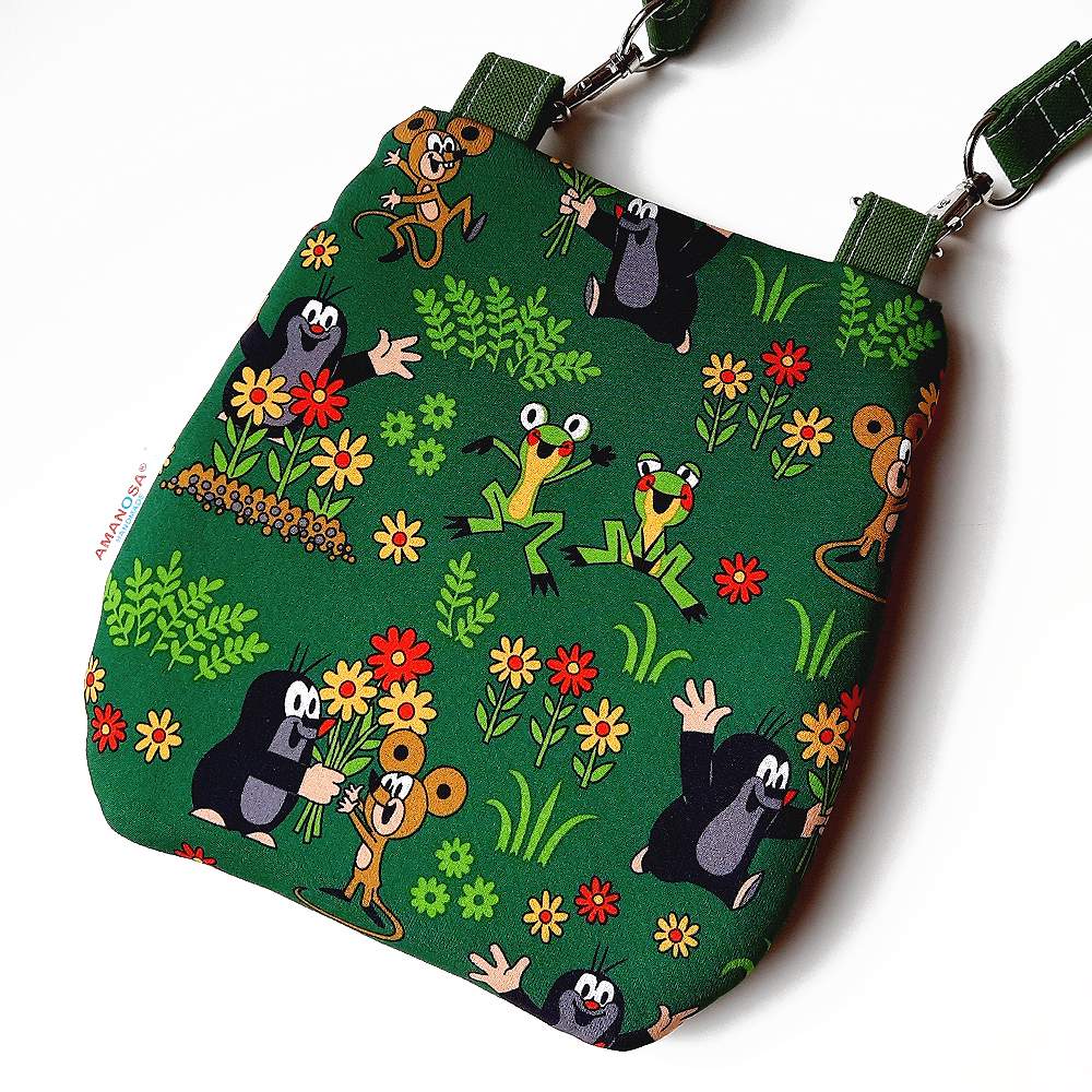 Umhängetasche Gürteltasche Tasche Maulwurf Pauli Blumengruß 2