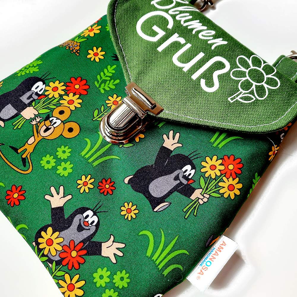 Umhängetasche Gürteltasche Tasche Maulwurf Pauli Blumengruß 3
