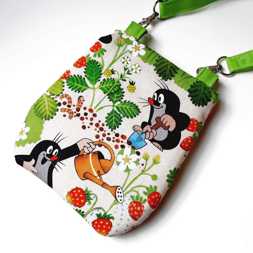 Umhängetasche Gürteltasche Tasche Maulwurf Pauli Erdbeer Glück 2