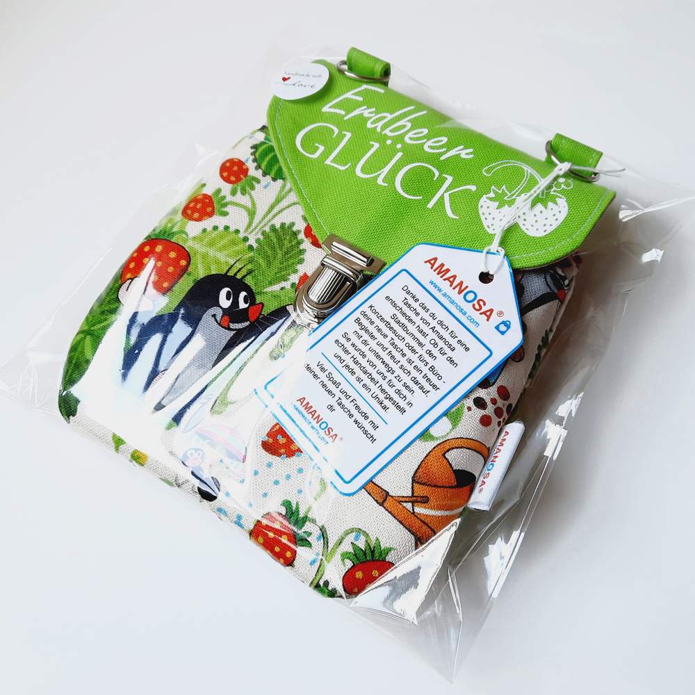 Umhängetasche Gürteltasche Tasche Maulwurf Pauli Erdbeer Glück 5