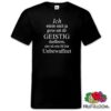 Tshirt mit Spruch sarkastisch Geistig duellieren V Ausschnitt