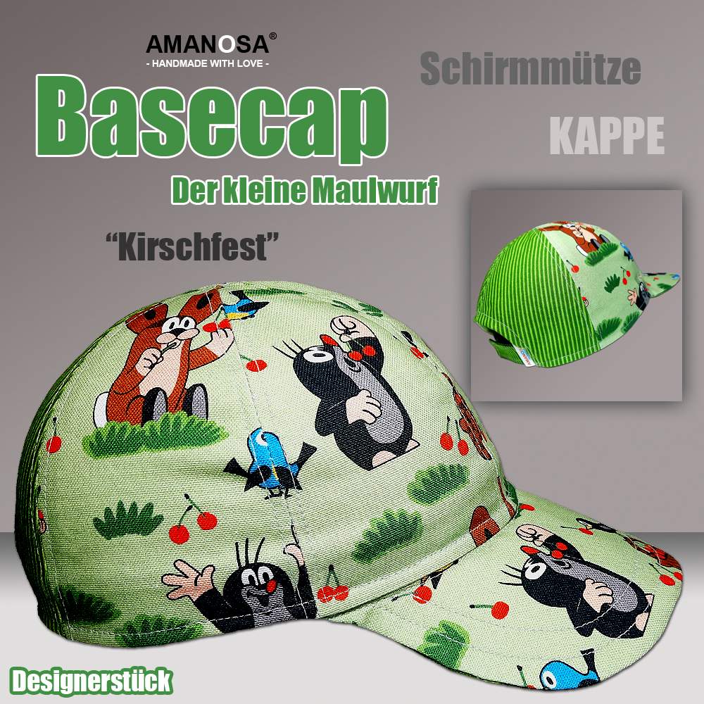 Basecap Schirmmütze Der kleine Maulwurf Kirschfest 1