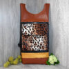 Rucksack LEOpard Kunstfell Damenrucksack Wanderrucksack 1