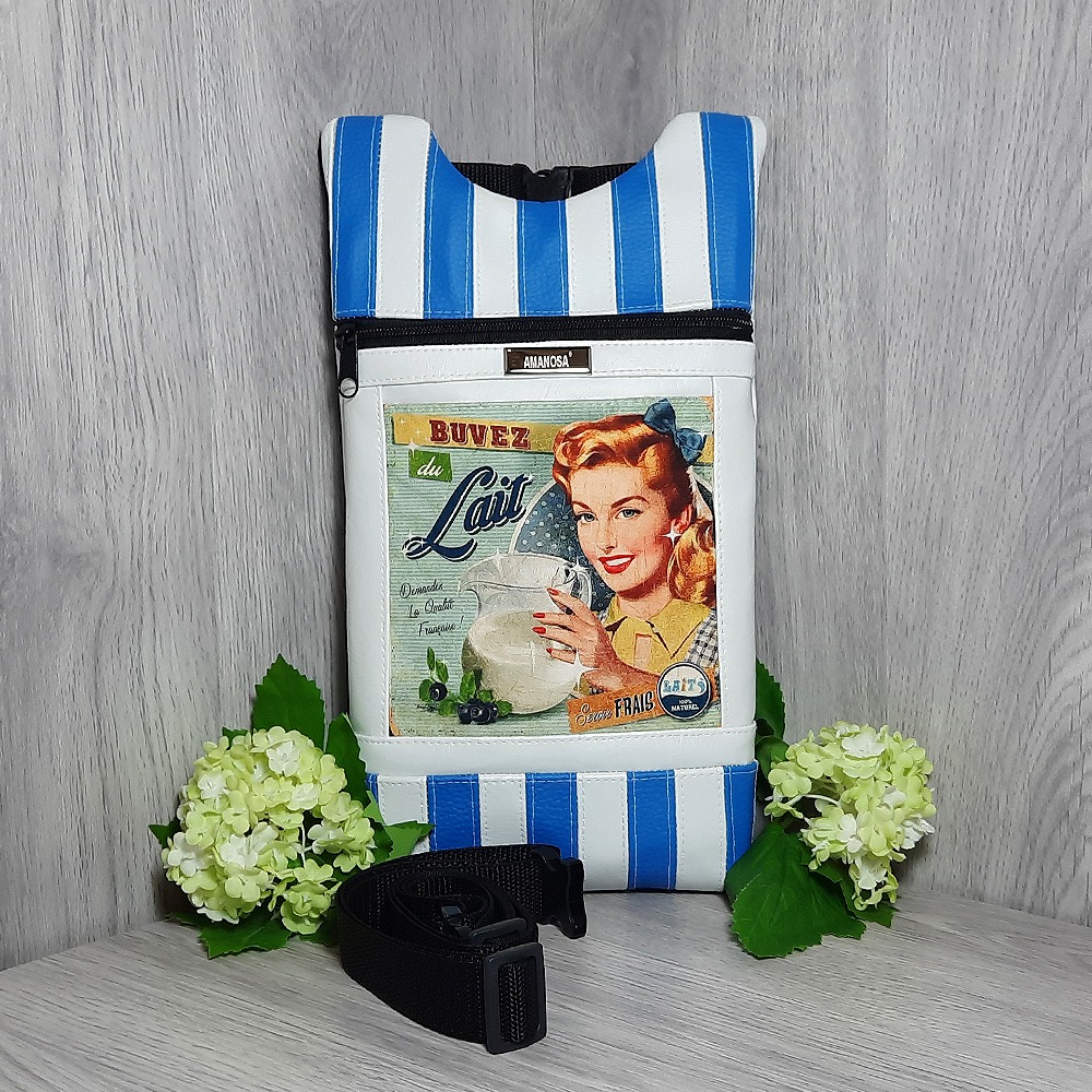 Gürteltasche Bauchtasche Retro Trink Milch - Sac banane vintage Buvez du Lait 1