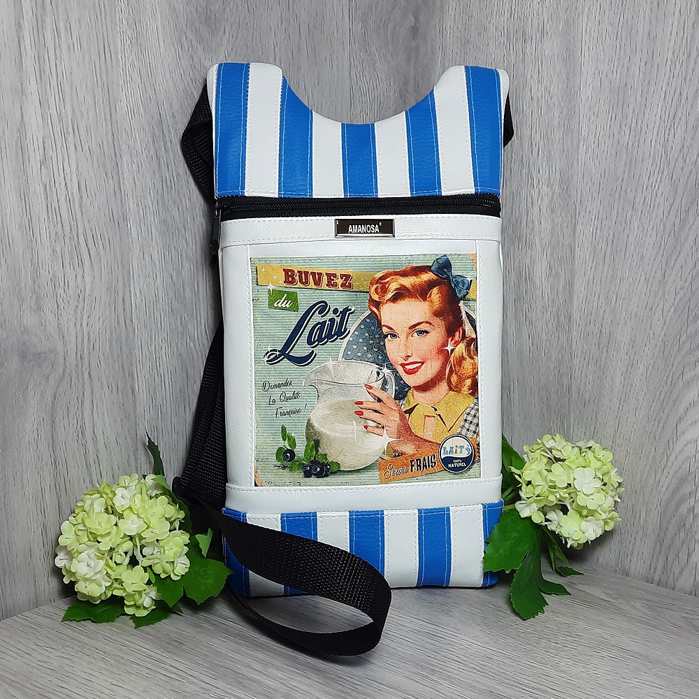 Gürteltasche Bauchtasche Retro Trink Milch - Sac banane vintage Buvez du Lait 4