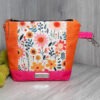Krimskrams Tasche Schminktäschchen Blumen Pink Geschenk handgemacht 1