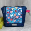 Krimskrams Tasche Schminktäschchen Herzen Geschenk handgemacht 1