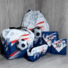 Schulpaket-Fussball-Blau-Turnbeutel-Lunchbag-Brustbeutel-Geldboerse-Stifteetui-1